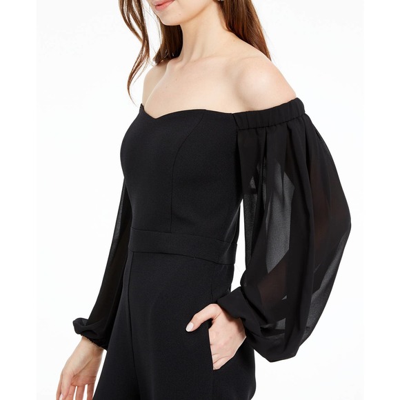 Petite Off-The-Shoulder Jumpsuit - Picture 4 of 13